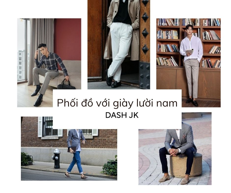 Phối đồ với giày lười nam