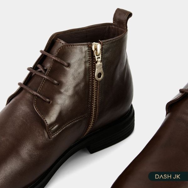 Mẫu giày da nam công sở Chukka Boots cao cổ